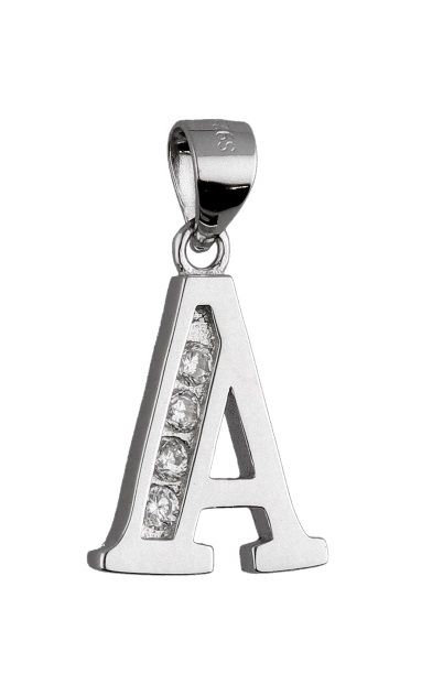 Silver Pendant Letters Rod.