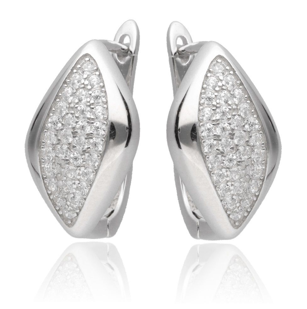 Silver Earrings Lqe11481 