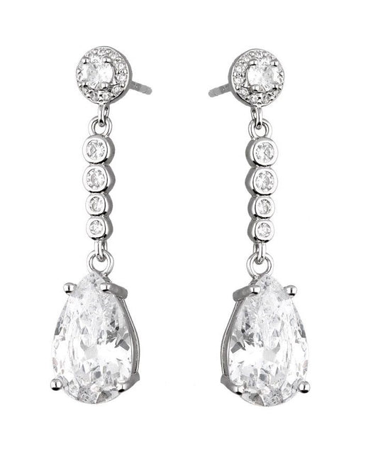 Silver Earrings De5001 Wedding