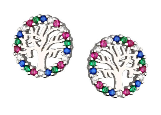 Silver Earrings Tree