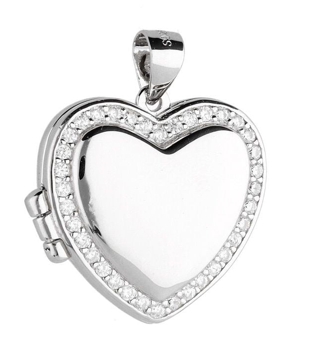 Silver Pendant Heart Box