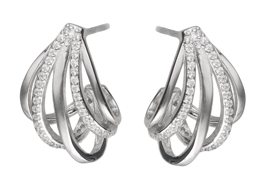 Silver Earrings De3563 