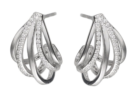 Silver Earrings De3563 