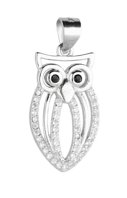 Silver Pendant Dp2608 Owl