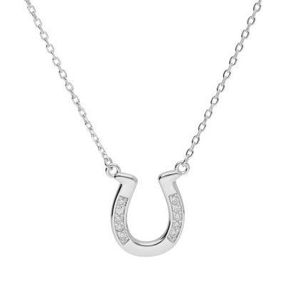 Silver Necklace Adn1324 Horseshoe