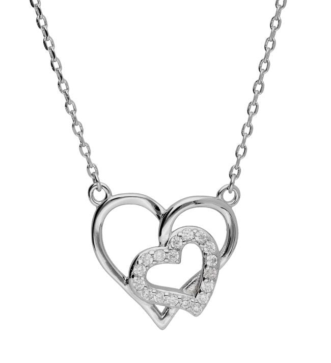 Silver Necklace Heart