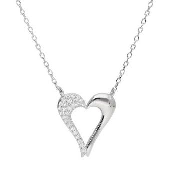 Silver Necklace Heart