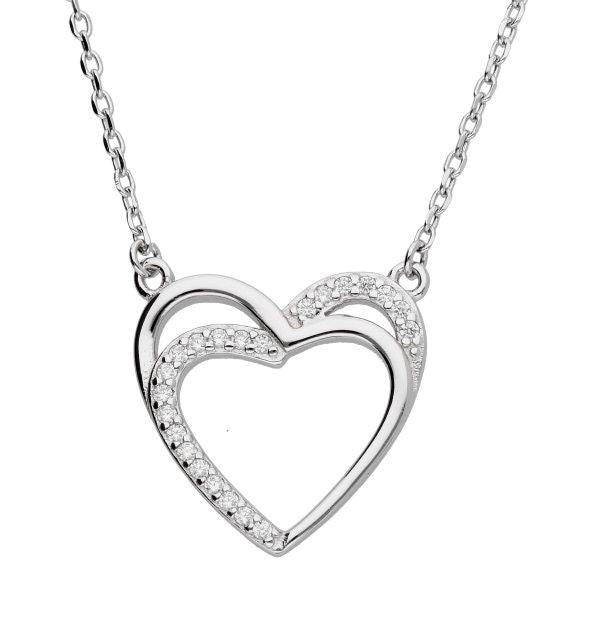 Silver Necklace Heart