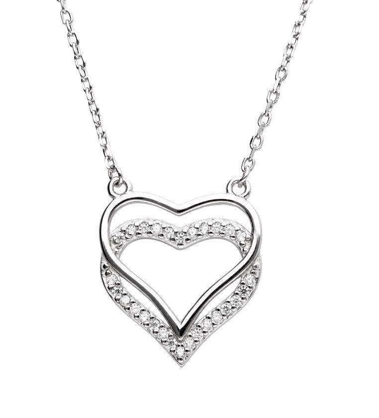 Silver Necklace Heart