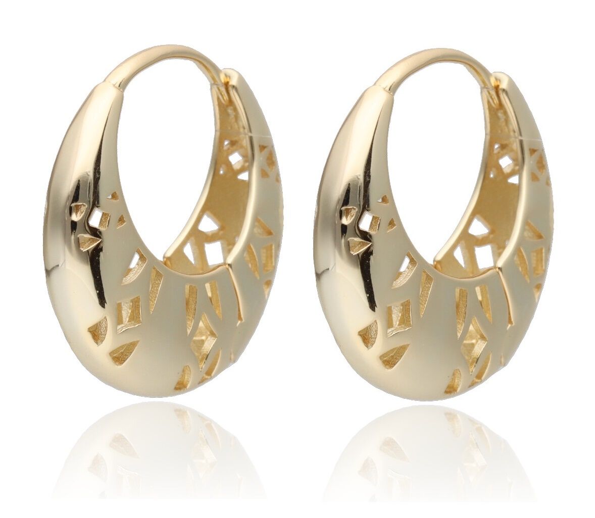 Silver Earrings Gold Plated