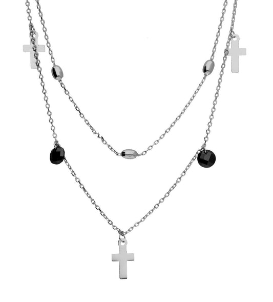 Silver Necklace Cross