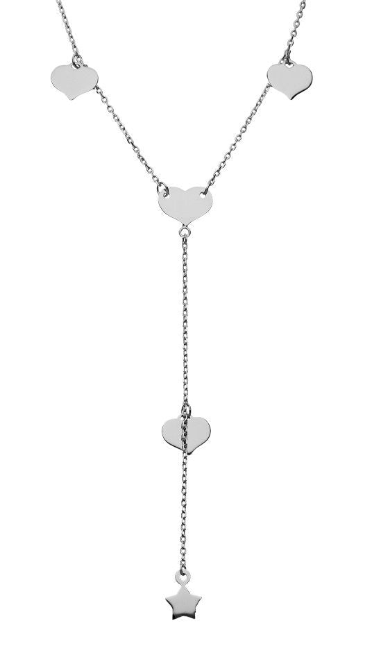 Silver Necklace Heart