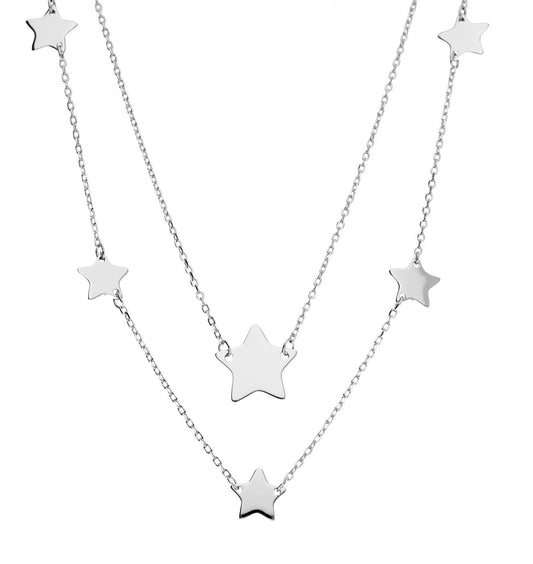 Silver Necklace Star