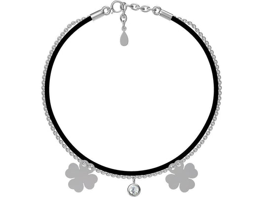 Silver Bracelet Black Clover