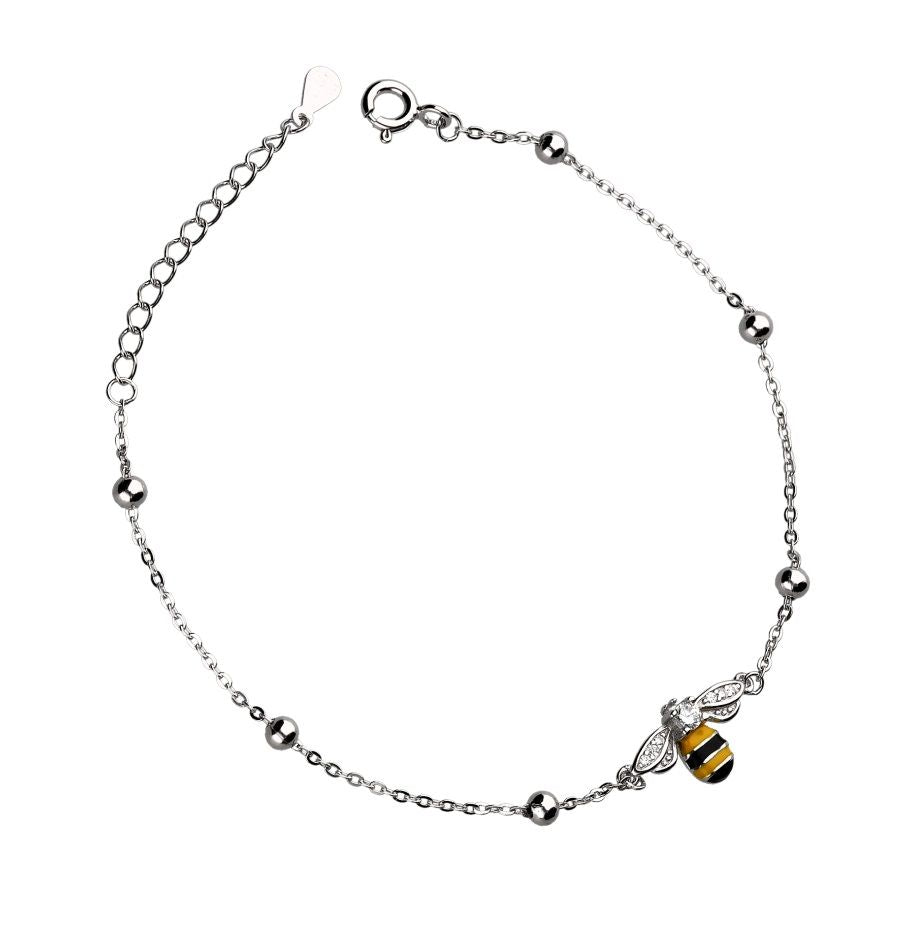 Silver Bracelet Bee