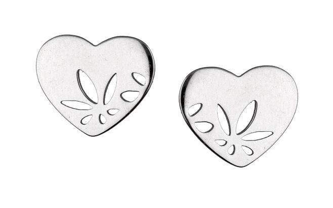 Silver Earrings Heart