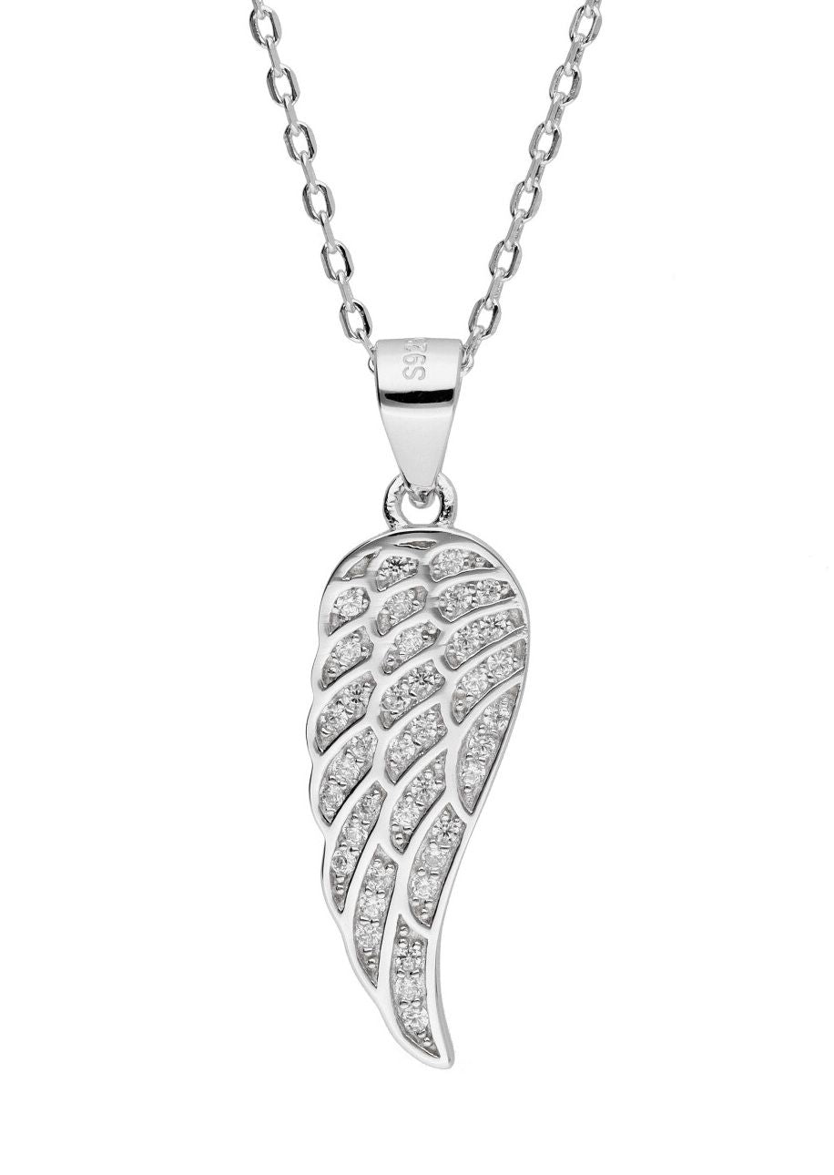 Silver Necklace Ang036 Wings