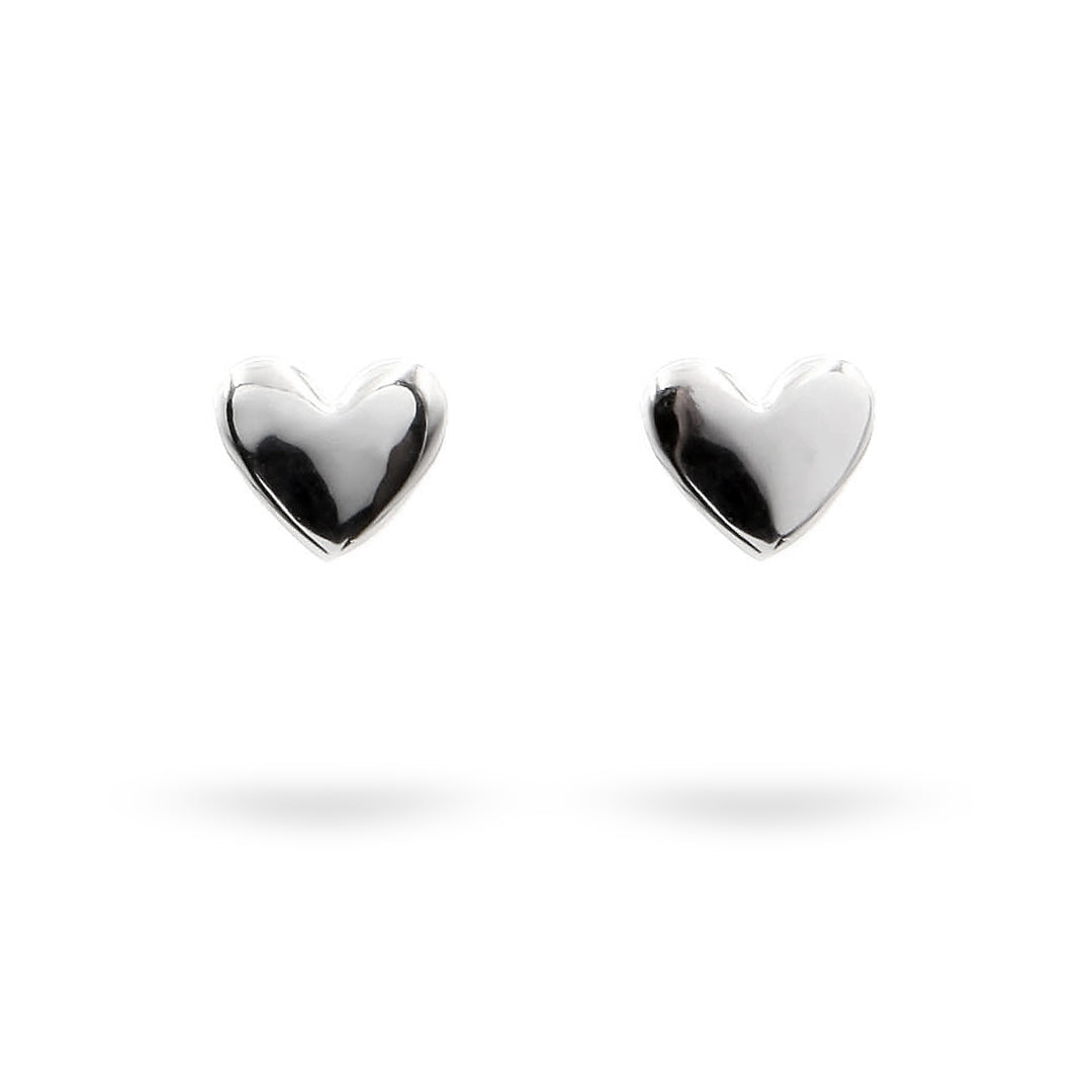 Silver Earrings Heart