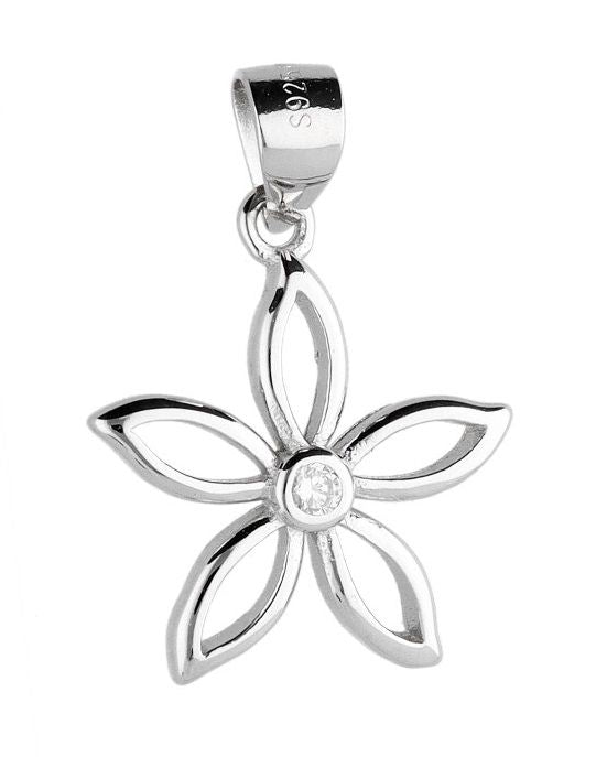 Silver Pendant Flower