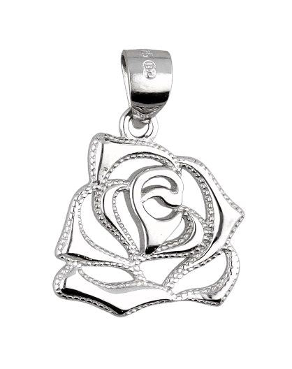 Silver Pendant Rose