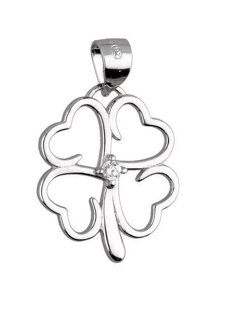 Silver Pendant Clover