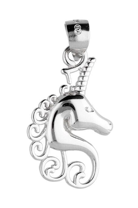 Silver Pendant Unicorn