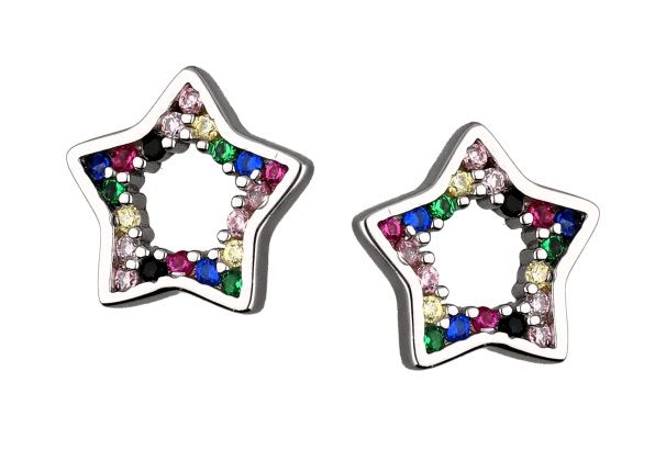 Silver Earrings Star