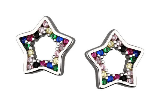 Silver Earrings Star