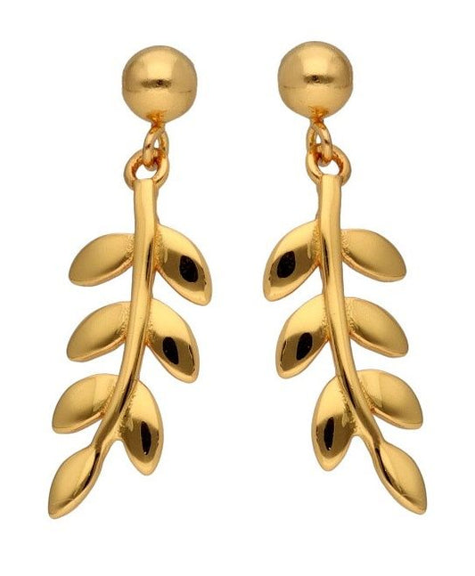 Silver Earrings Gold Plated