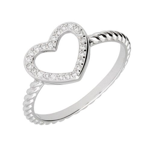 Silver Ring Us Size #6 #7 #8 Heart