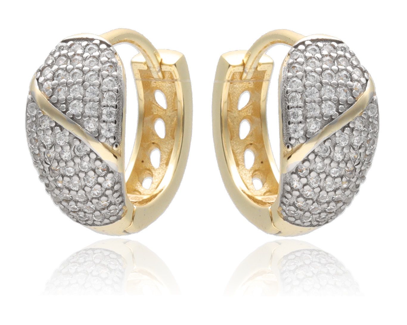 Silver Earrings Gold&Rhodium