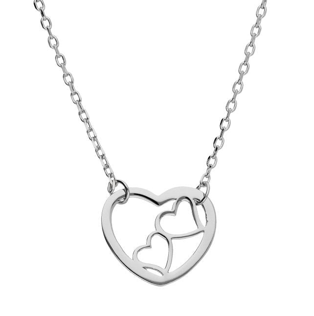 Silver Necklace Heart