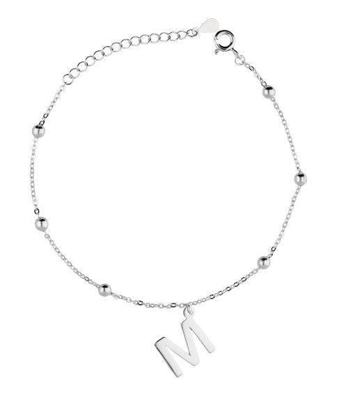 Silver Bracelet Letters