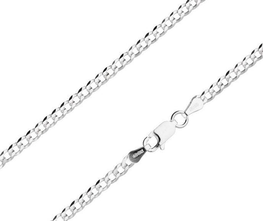 Silver Chain, Piatta Flat Profile G080 L45 cm