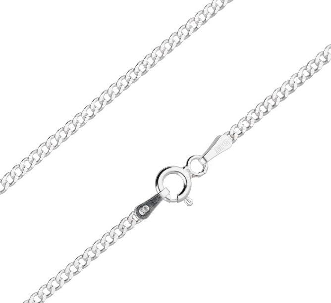 Silver Chain, Piatta Flat Profile G050 L50 cm