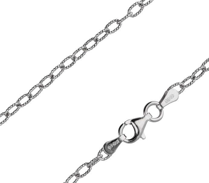 Silver Chain, Rolo Dc/W Rod G060 L42 cm