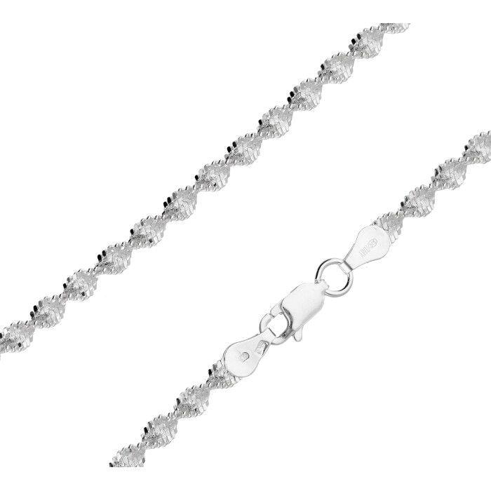 Silver Chain, Snow G040 L45 cm