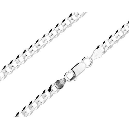 Silver Chain, Piatta Flat Profile G120 L55 cm