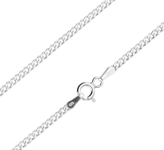 Silver Chain, Piatta Flat Profile G050 L45 cm