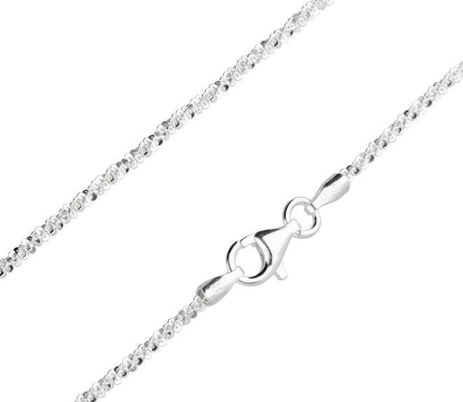 Silver Chain, Rock G030 L45 cm