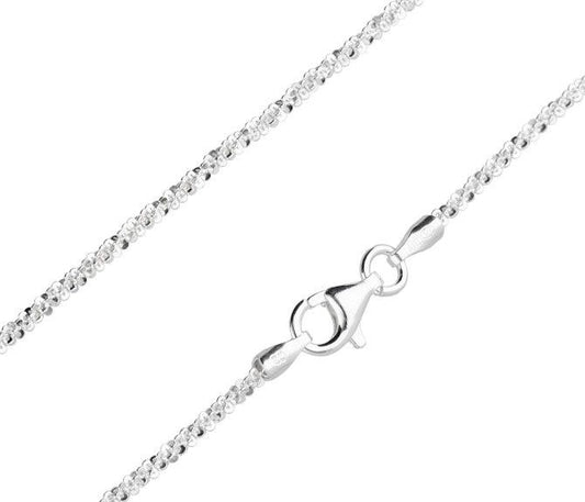 Silver Chain, Rock G030 L50 cm