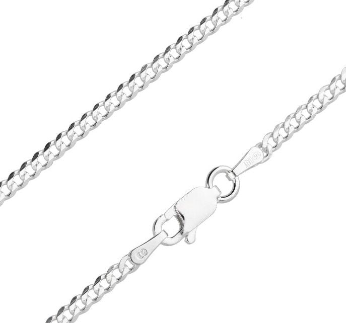 Silver Chain, Piatta Flat Profile G060 L45 cm