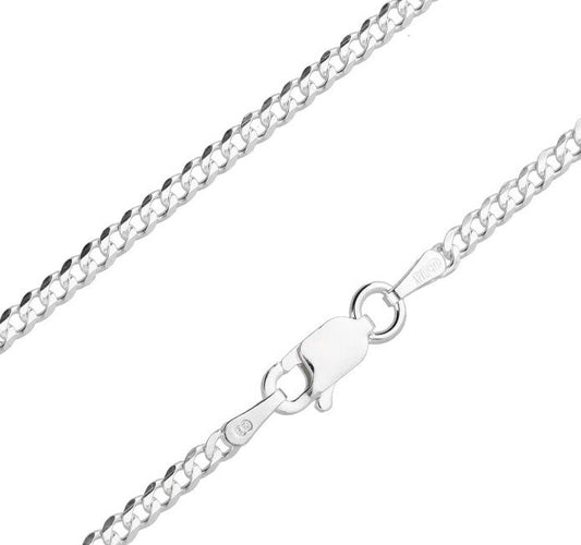 Silver Chain, Piatta Flat Profile G060 L50 cm