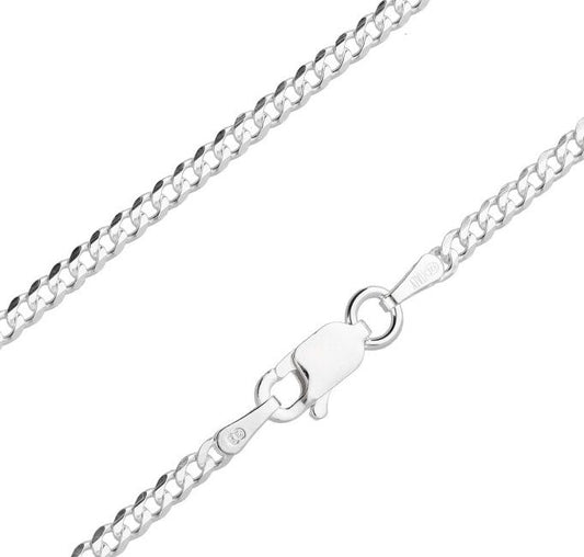 Silver Chain, Piatta Flat Profile G060 L60 cm