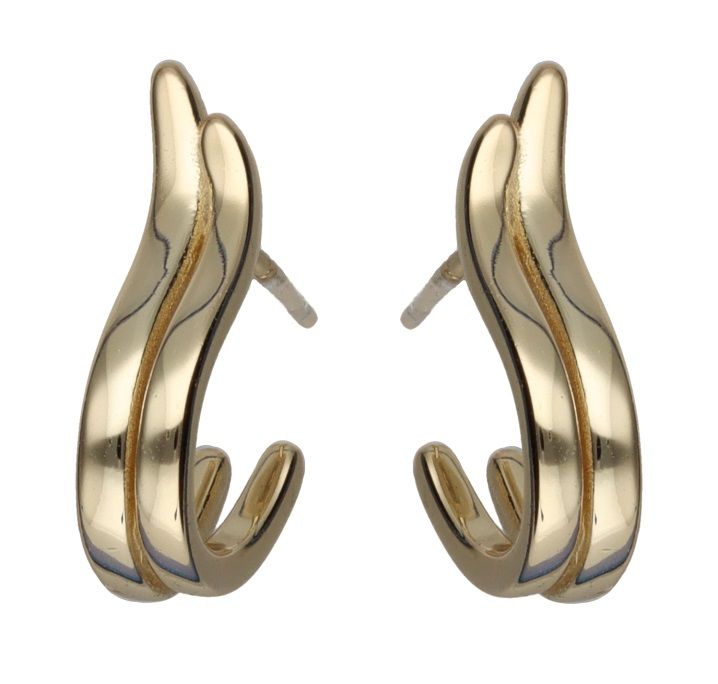 Silver Earrings Gold Plated