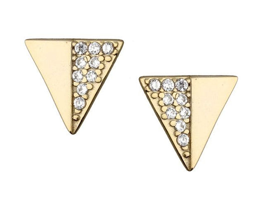 Silver Earrings Gold Plated