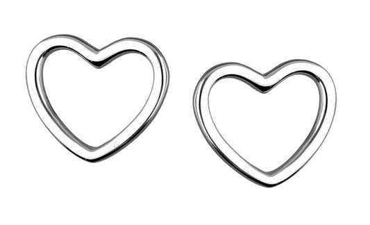 Silver Earrings Heart