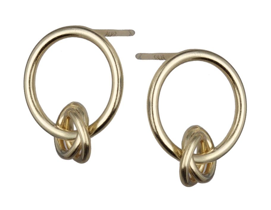 Silver Earrings Gold