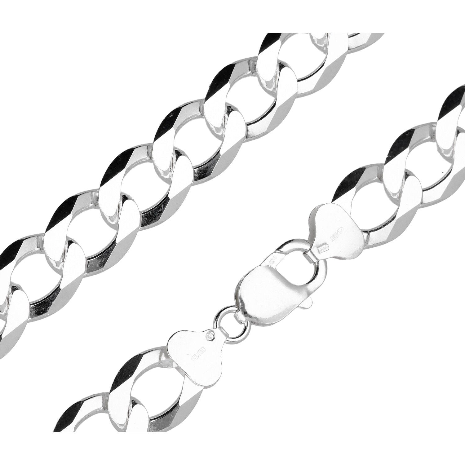 Silver Chain, Piatta Flat Profile G350 L55 cm