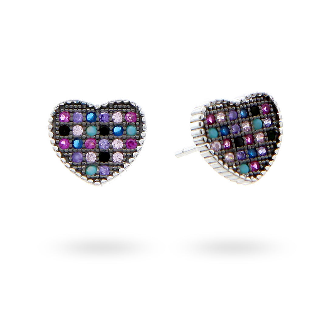 Silver Earrings Heart